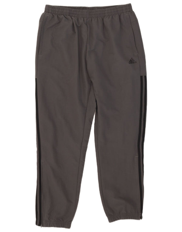 Adidas Hombre Pantalones De Chándal Joggers Grande Gris Poliéster