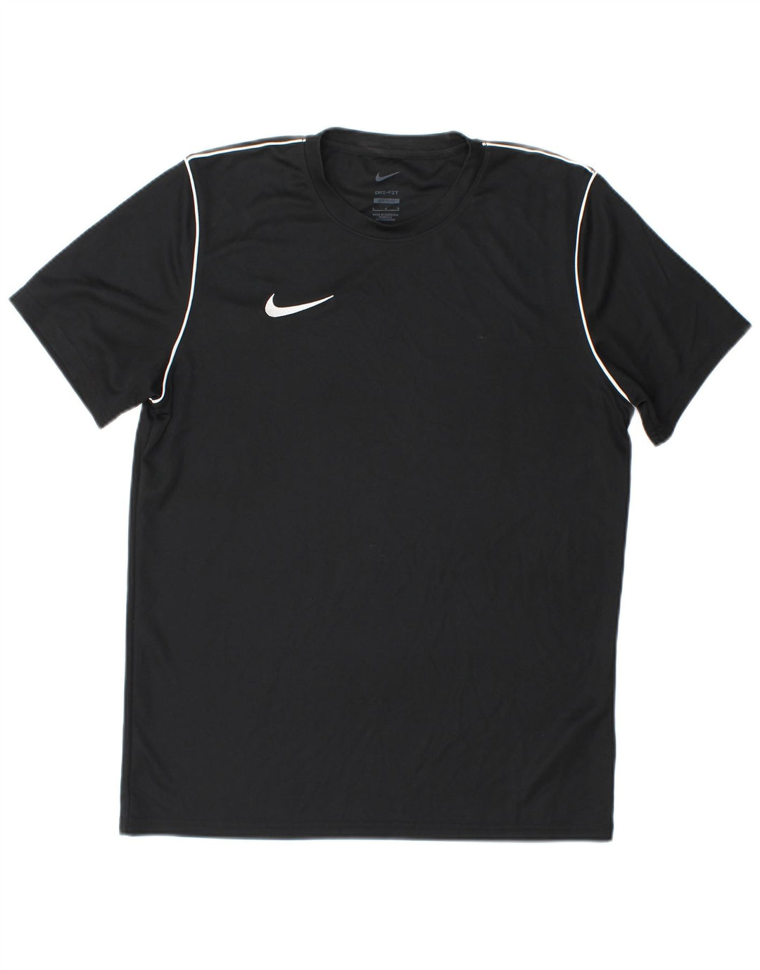 Nike Camiseta Dri Fit Slim Fit para hombre, talla grande, poliéster negro