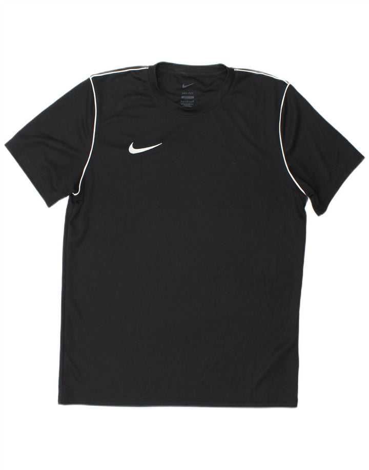 Nike Camiseta Dri Fit Slim Fit para hombre, talla grande, poliéster negro