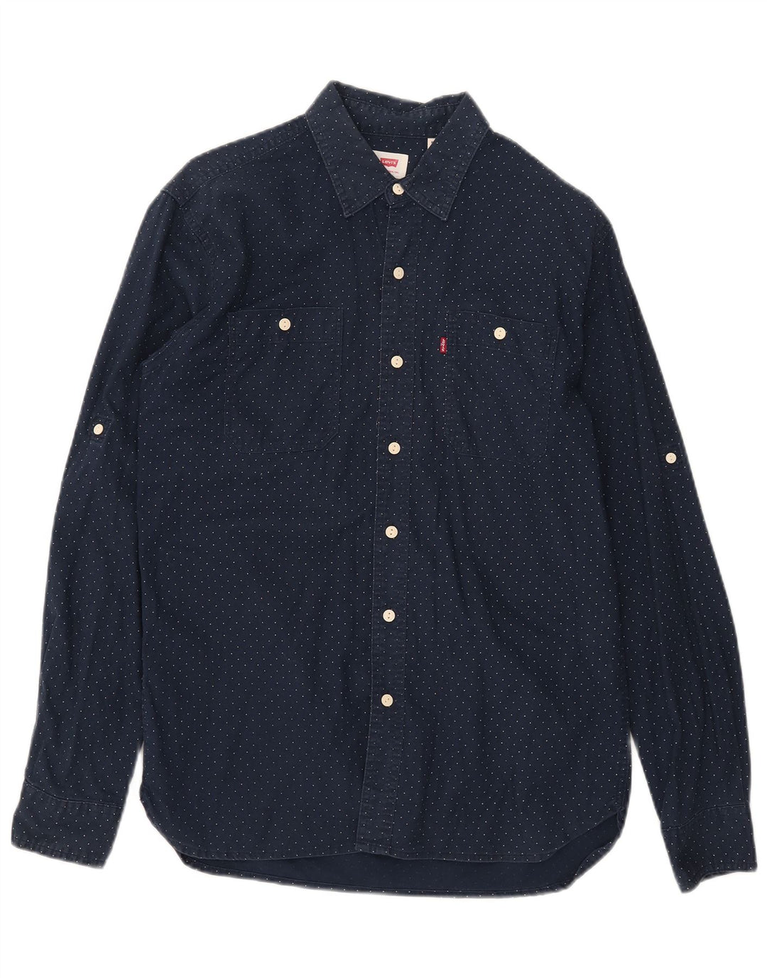 Camisa Levi's Hombre De Algodón Con Motivos Azul Marino Mediano