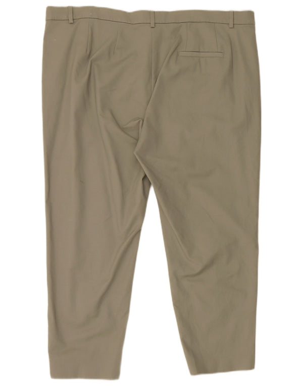 Marks & Spencer Pantalones Chinos Cortos para Mujer UK 22 2XL W44 L25 Algodón Verde