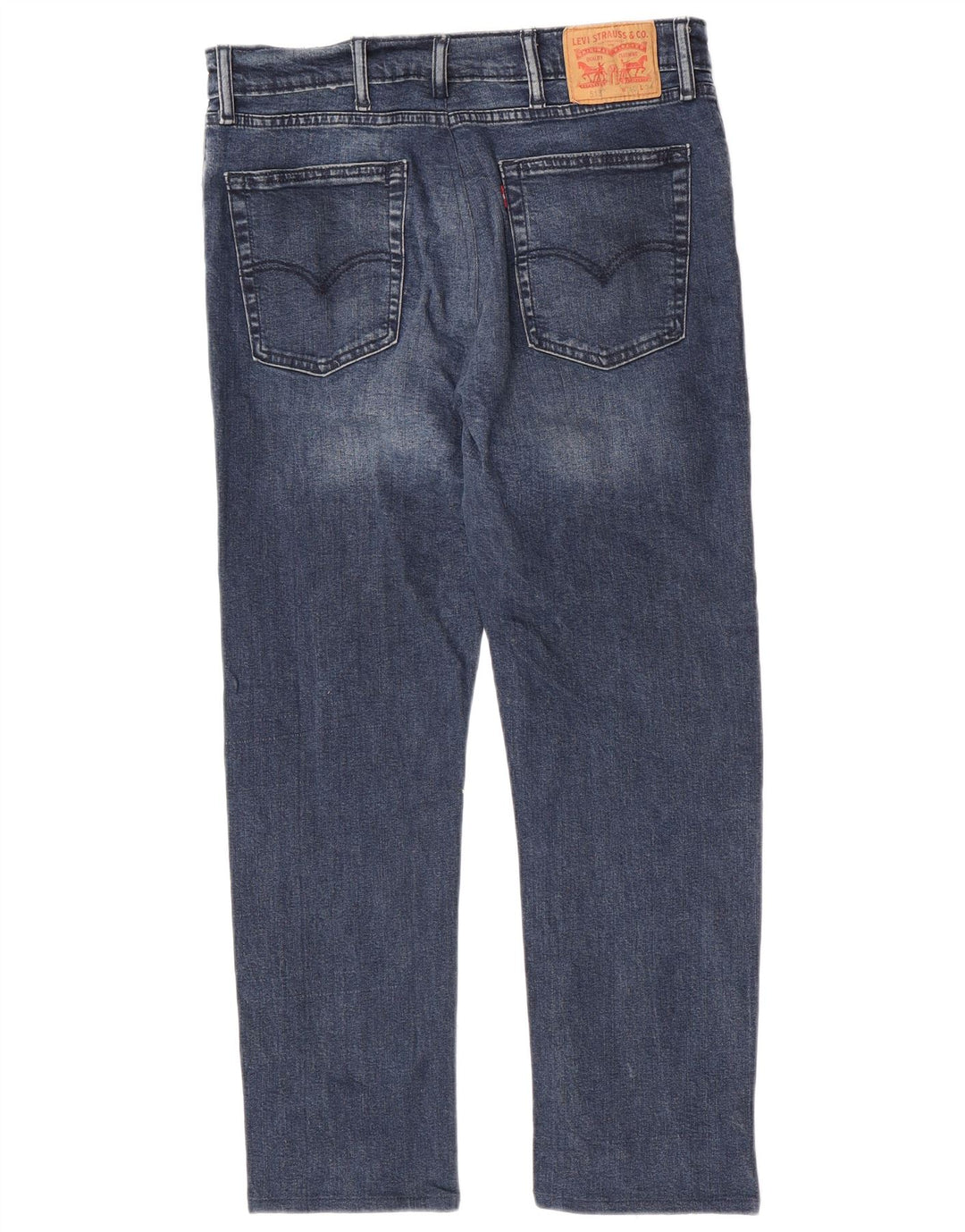 Levi's Hombre 513 Slim Straight Jeans W40 L27 Algodón Azul