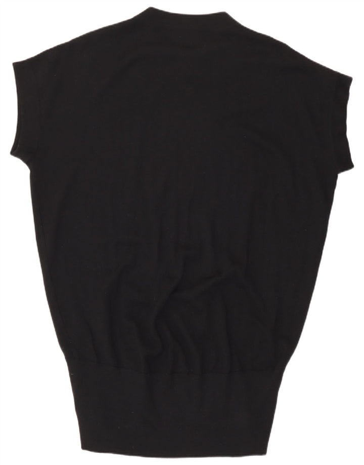 Gianfranco Ferre Vestido gráfico con cintura caída para mujer IT 44 Medium Black