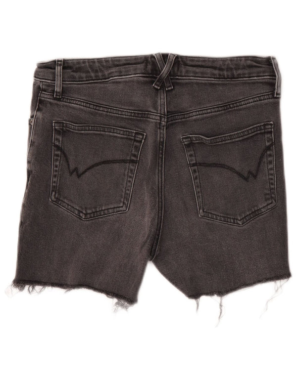 White Stuff Pantalones cortos vaqueros para mujer UK 10 Small W28 Algodón gris