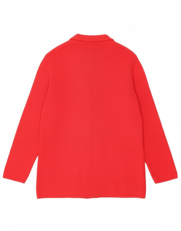 Vintage mujer doble pecho Blazer chaqueta Reino Unido 16 rojo grande