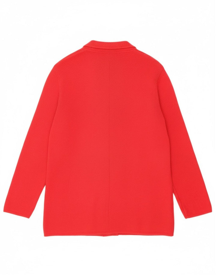 Vintage mujer doble pecho Blazer chaqueta Reino Unido 16 rojo grande