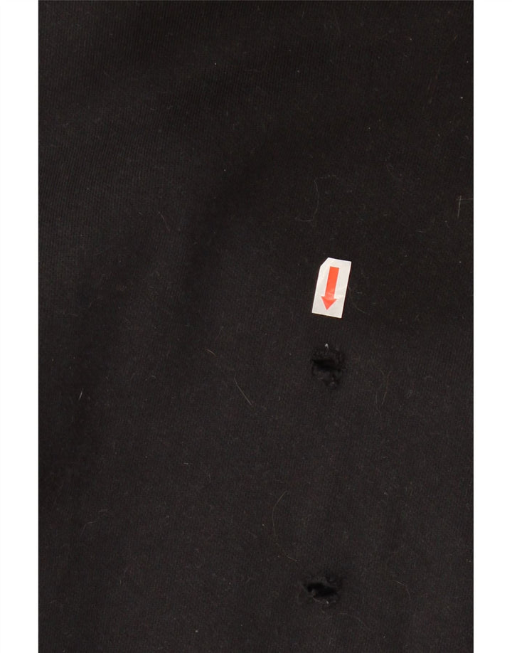 CHAMPION Mens Graphic Hoodie Jumper Medium Black Cotton Vintage Champion and Second-Hand Champion from Messina Hembry 