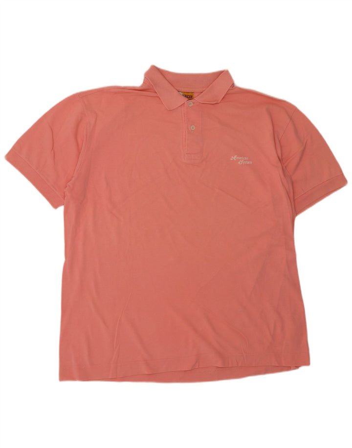 AMERICAN SYSTEM Polo para hombre grande rosa
