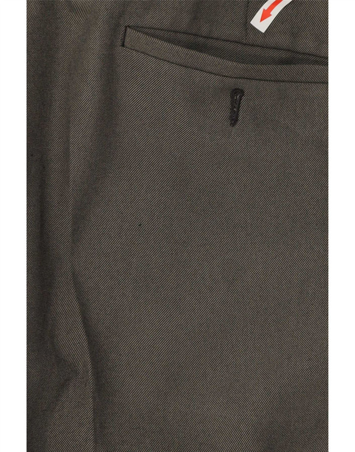 Marks & Spencer Pantalón de traje recto para hombre W36 L29 Poliéster negro