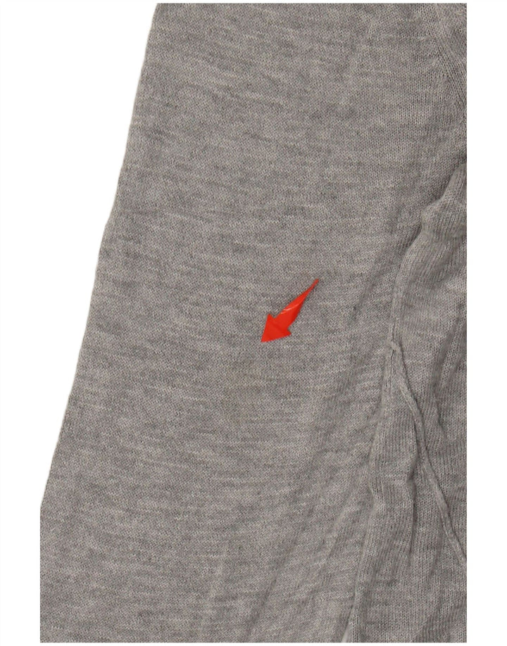 ZARA Jersey con cuello barco para mujer UK 44 Viscosa moteada gris medio