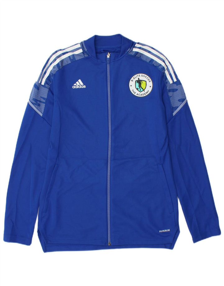 Adidas Mujer Chándal Top Chaqueta UK 12/14 Medio Azul Poliéster