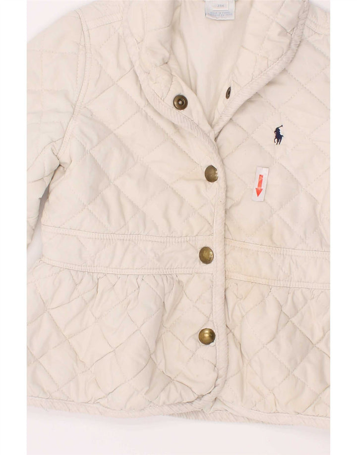 Ralph Lauren Chaqueta Acolchada Bebé Niña 18-24 Meses Blanco Poliéster