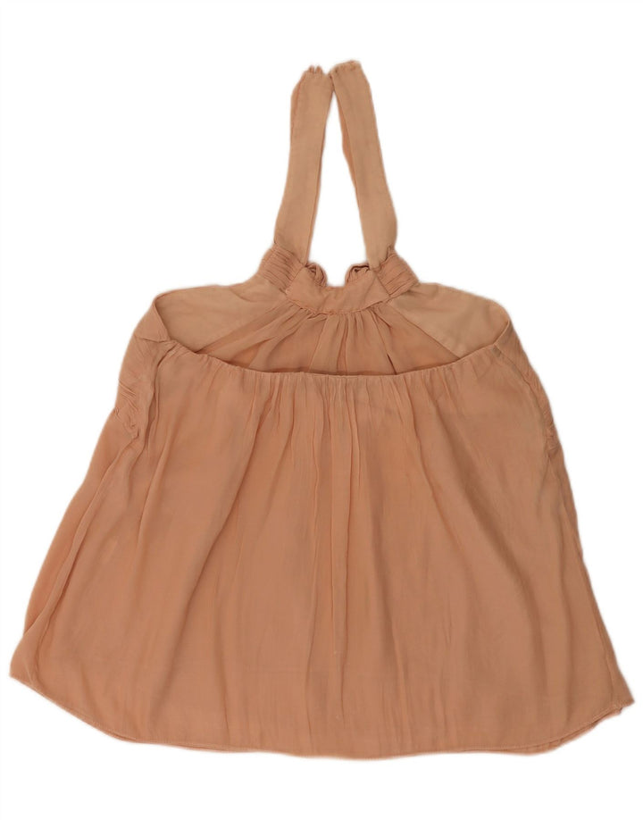 Zara Mujer Halter Top UK 42 Rosa Mediano