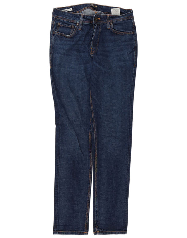 Jack & Jones Vaqueros rectos de corte regular Clark para hombre W31 L34 Algodón azul
