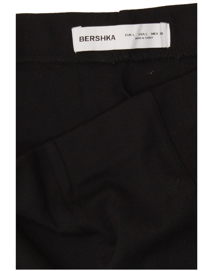 Bershka Mujer Hot Pants Large W32 Viscosa Negra
