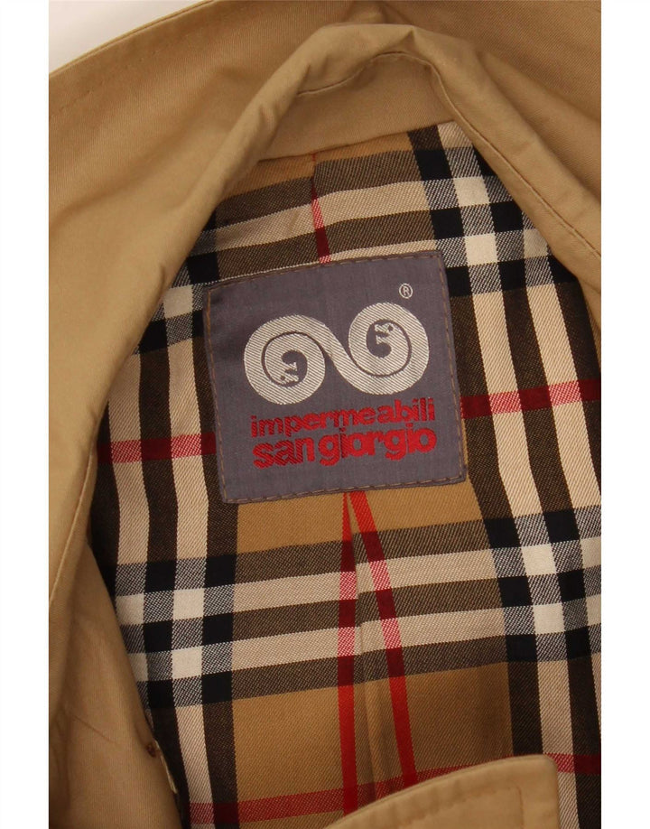 Sangiorgio Gabardina para hombre IT 54 2XL Poliéster beige