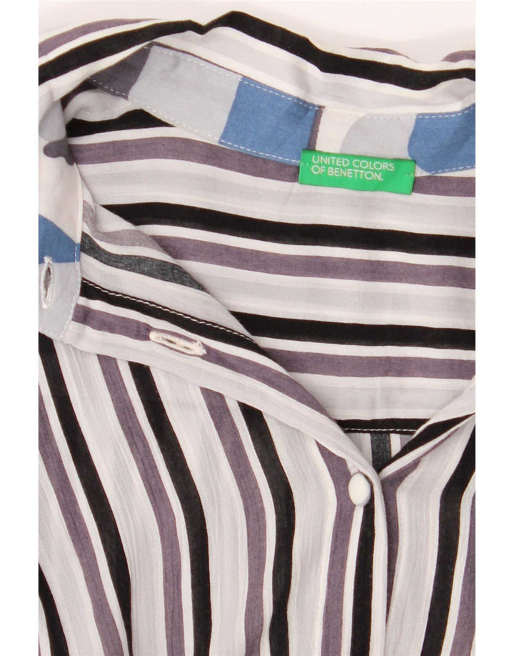 Camisa Benetton Mujer ES 44 Mediana Rayas Multicolor