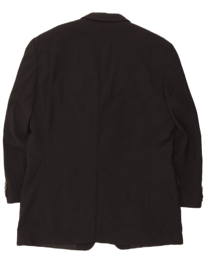 HUGO BOSS Chaqueta tipo blazer de 3 botones para hombre EU 54 2XL Lana negra