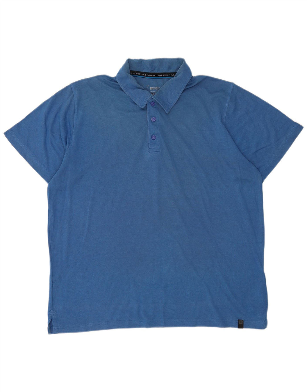 Polo IsoCool para hombre de Mountain Warehouse XL Algodón azul