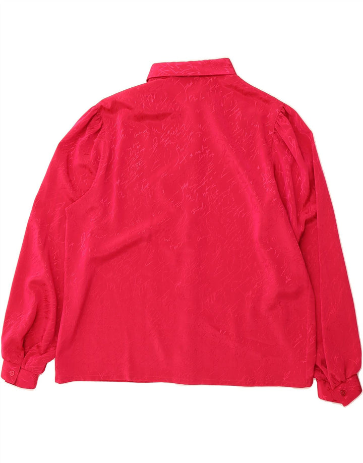 CANDA Womens Abstract Pattern Shirt Blouse EU 44 XL Pink Floral Vintage Canda and Second-Hand Canda from Messina Hembry 