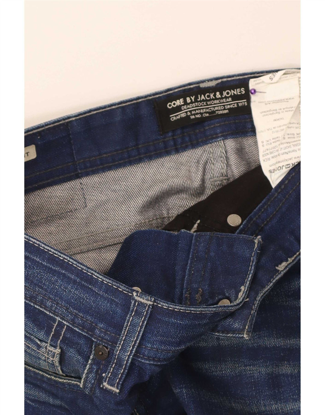 Jack & Jones Mens Regular Fit Denim Shorts Small W32 Algodón Azul