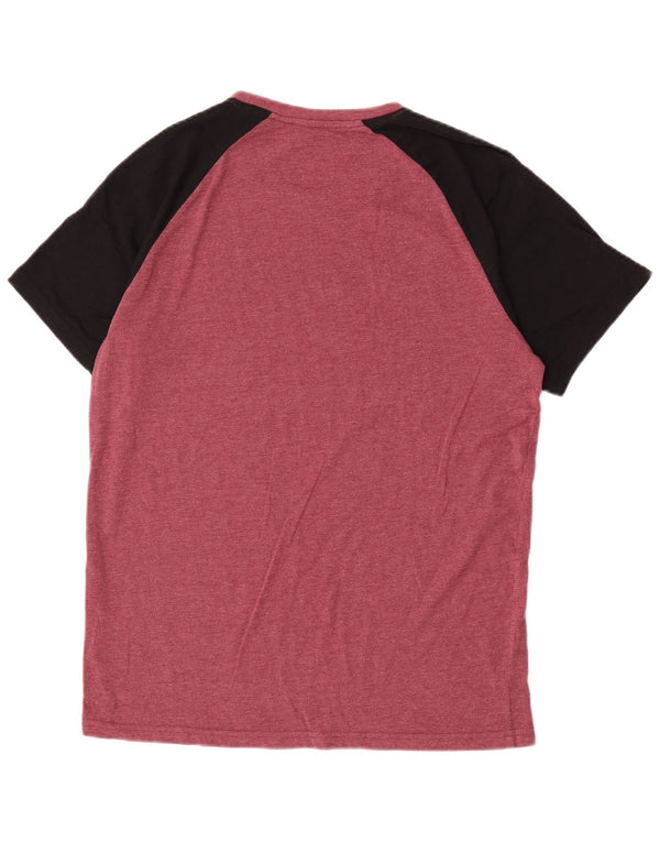 Bench - Camiseta regular de manga corta para hombre, talla grande, color rojo, algodón