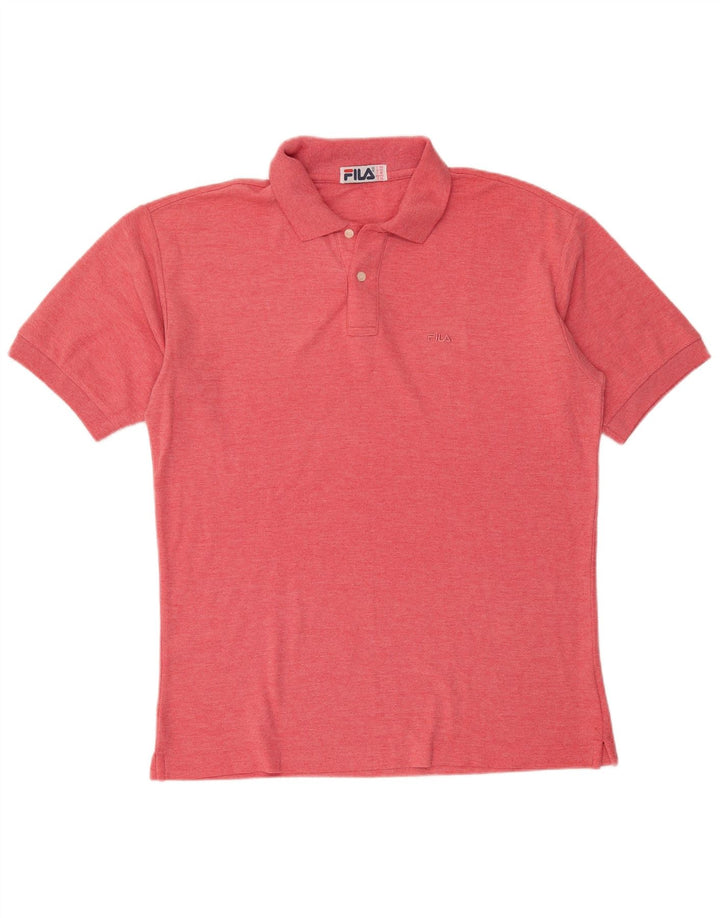 Fila Polo Holgado Para Hombre IT 50 Algodón Rosa Medio