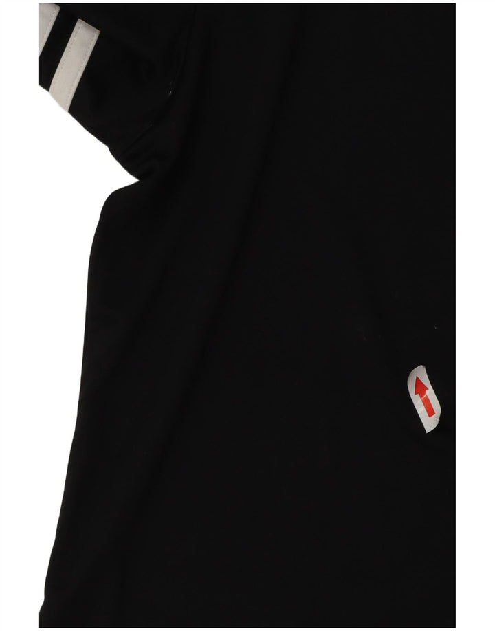 Adidas Mens Climalite Camiseta Top Medio Negro Poliéster