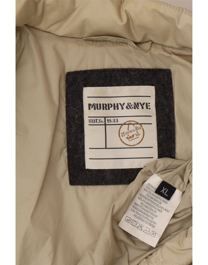Murphy & Nye Chaqueta acolchada para mujer UK 40 XL Poliamida beige