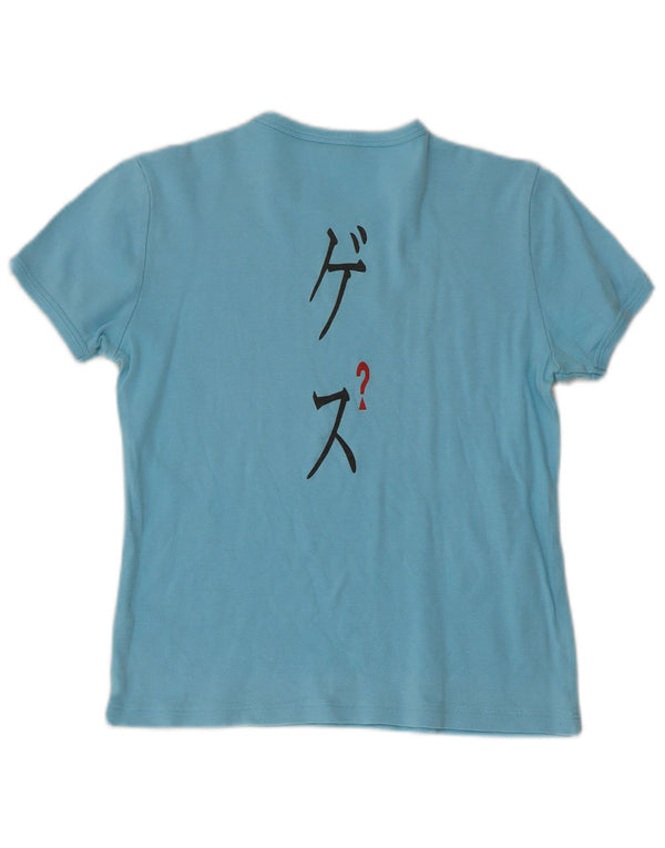 GUESS Camiseta gráfica para niña 13-14 años Azul Algodón