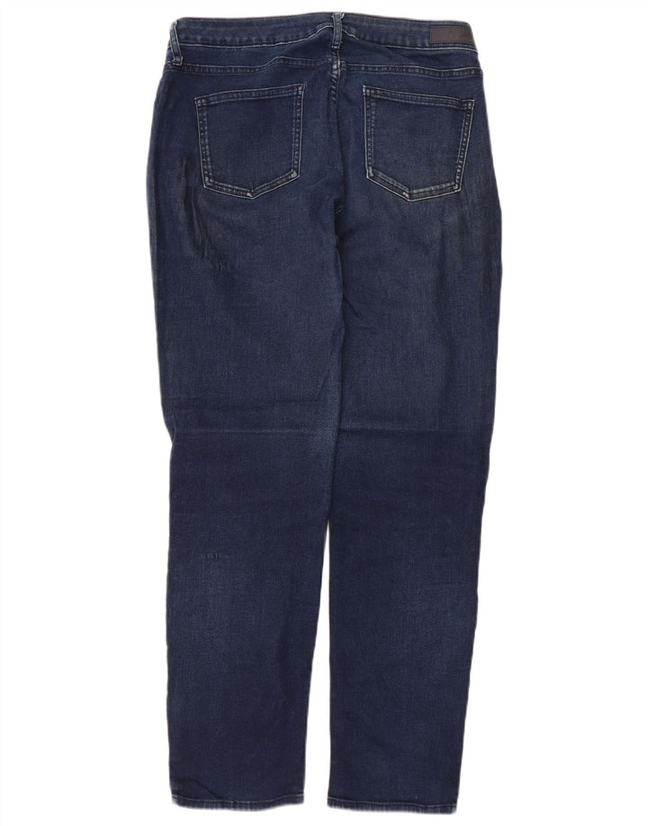 CALVIN KLEIN Jeans ajustados para mujer US 12 Medium W30 L30 Azul marino Algodón