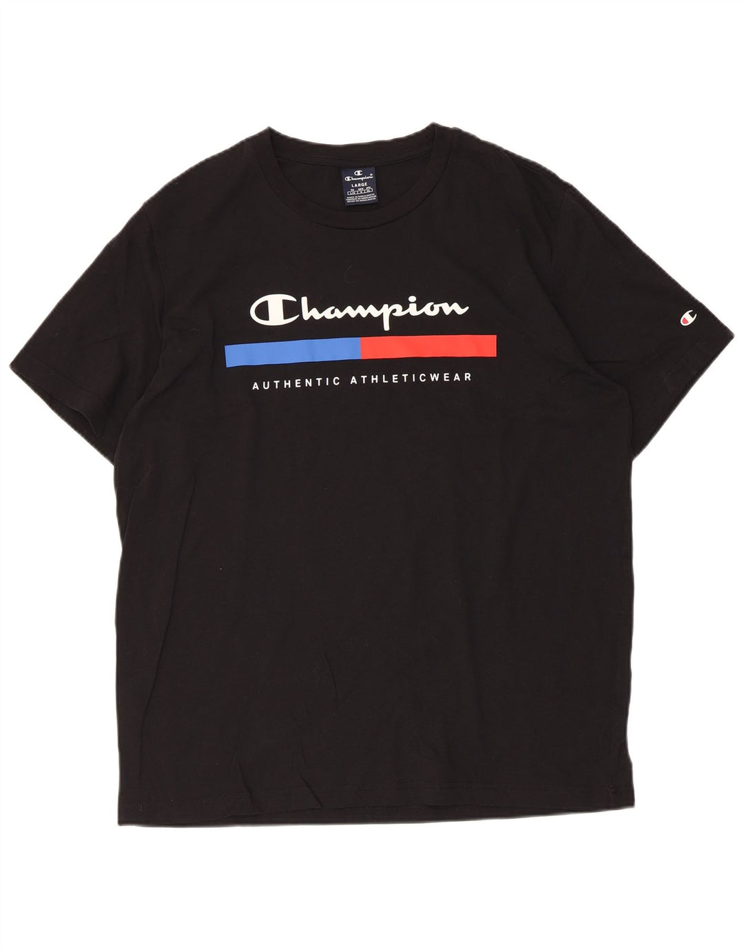 Champion - Camiseta gráfica para hombre, talla grande, color negro
