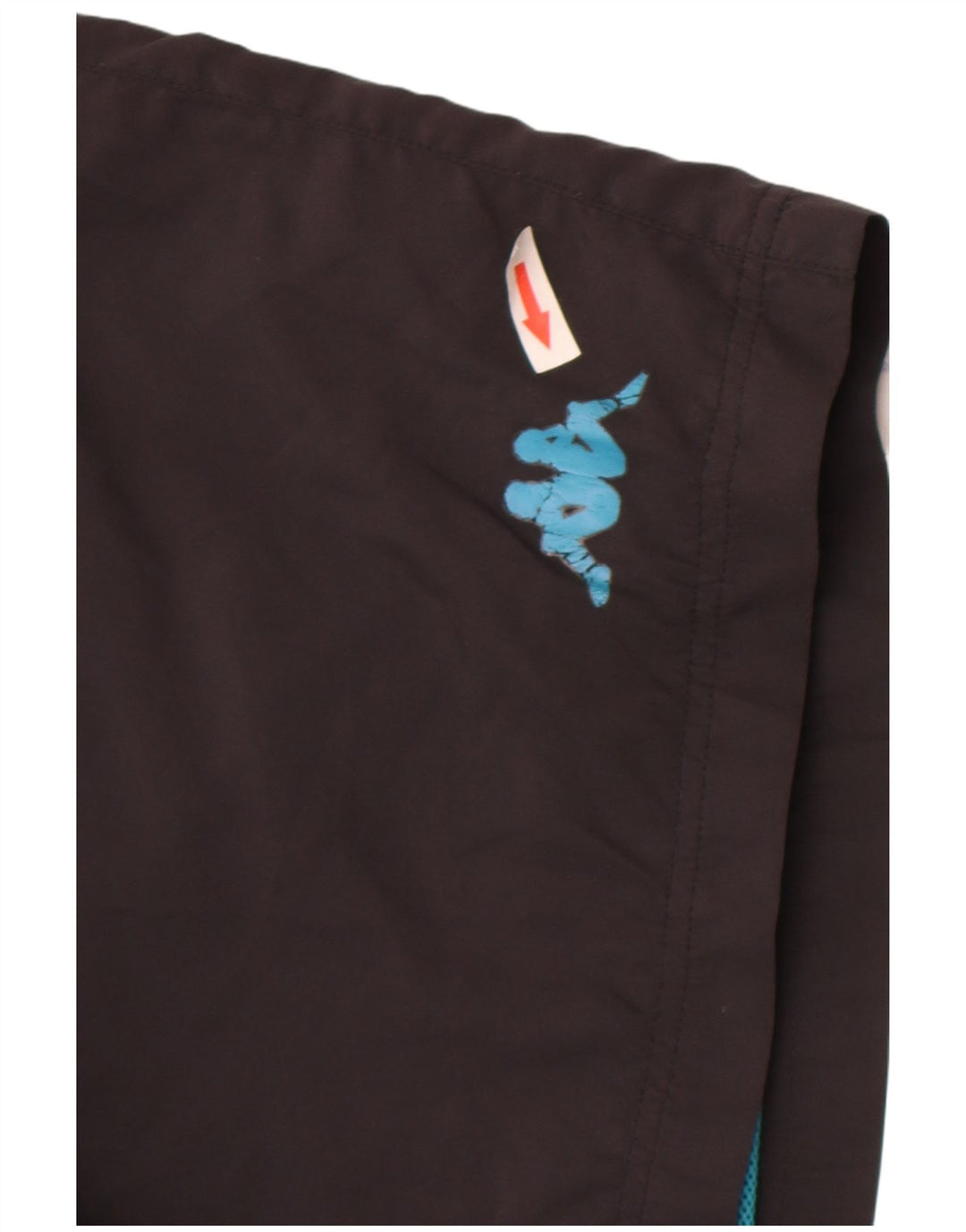 Kappa Hombre Pantalones Cortos Deportivos Grande Poliéster Negro