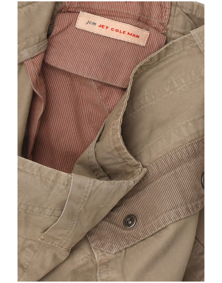 Jey Coleman pantalones cortos cargo para hombre W36 grande beige