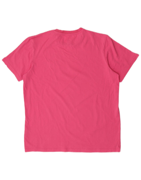 Adidas Camiseta Mujer Top UK 12/14 Medio Rosa Algodón
