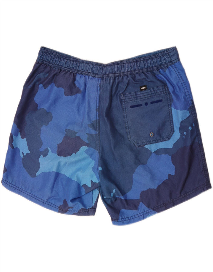 Bañador para hombre Bear, talla grande, azul, camuflaje, poliéster