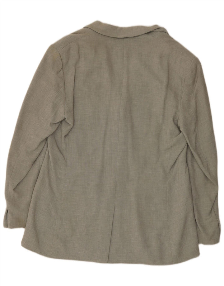 Calvin Klein Chaqueta Blazer de 3 Botones para Mujer US 14 XL Viscosa Gris