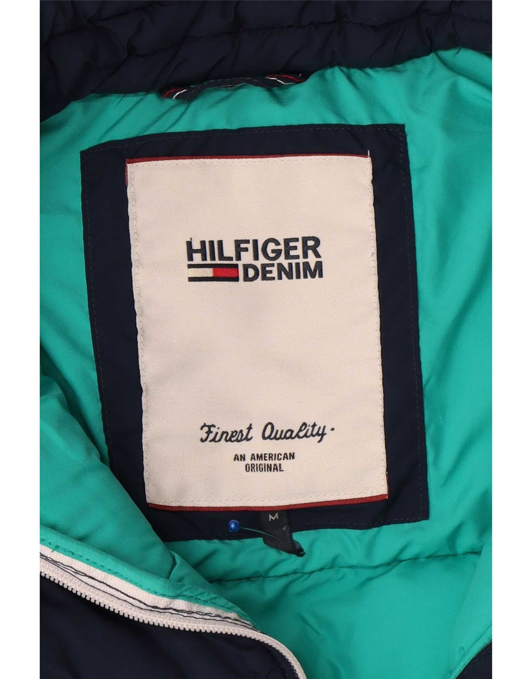Tommy Hilfiger Chaqueta acolchada para hombre UK 40 Mediana Azul marino Poliéster