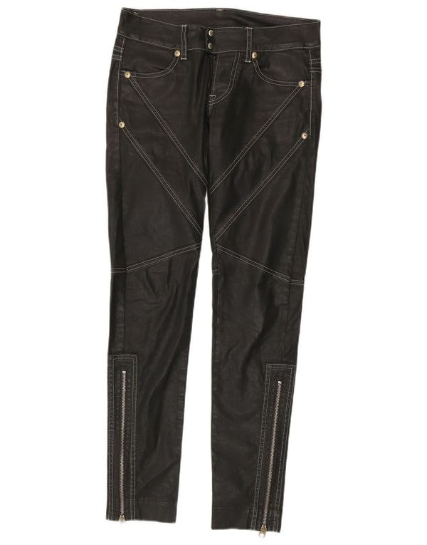 Nolita Pantalones informales ajustados encerados para mujer W27 L30 Algodón gris