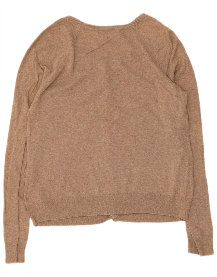 Gap Cárdigan para Mujer UK 42 Algodón Marrón Medio