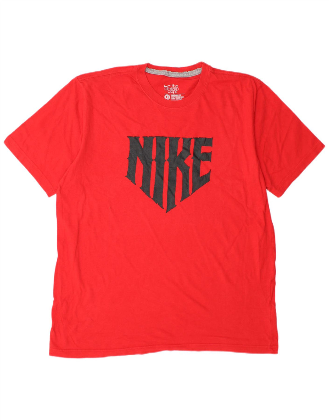 NIKE Camiseta gráfica de ajuste estándar Coupe para hombre, talla XL, algodón rojo