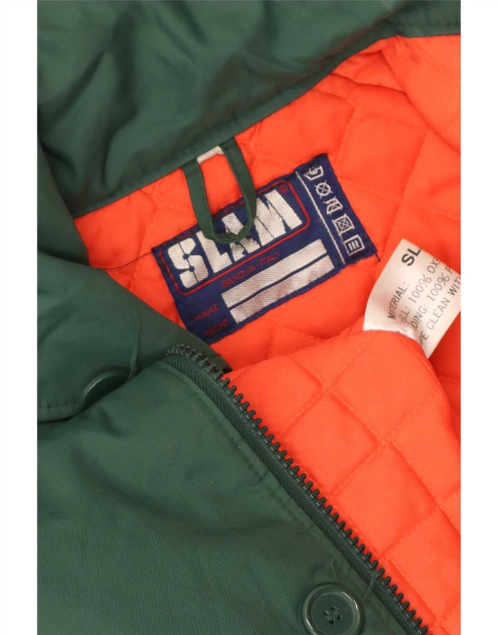 Slam Abrigo acolchado para hombre UK 38 Nylon verde medio