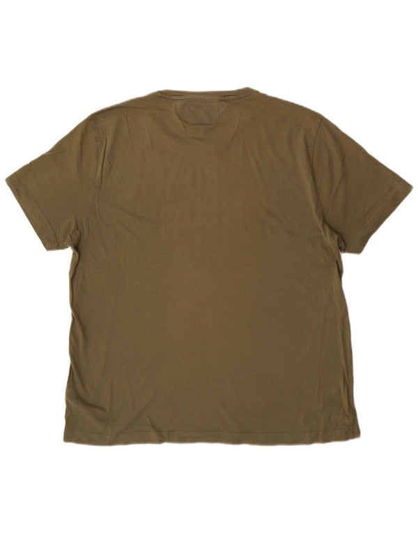 Tommy Hilfiger Hombre Camiseta Gráfica Top XL Algodón Verde