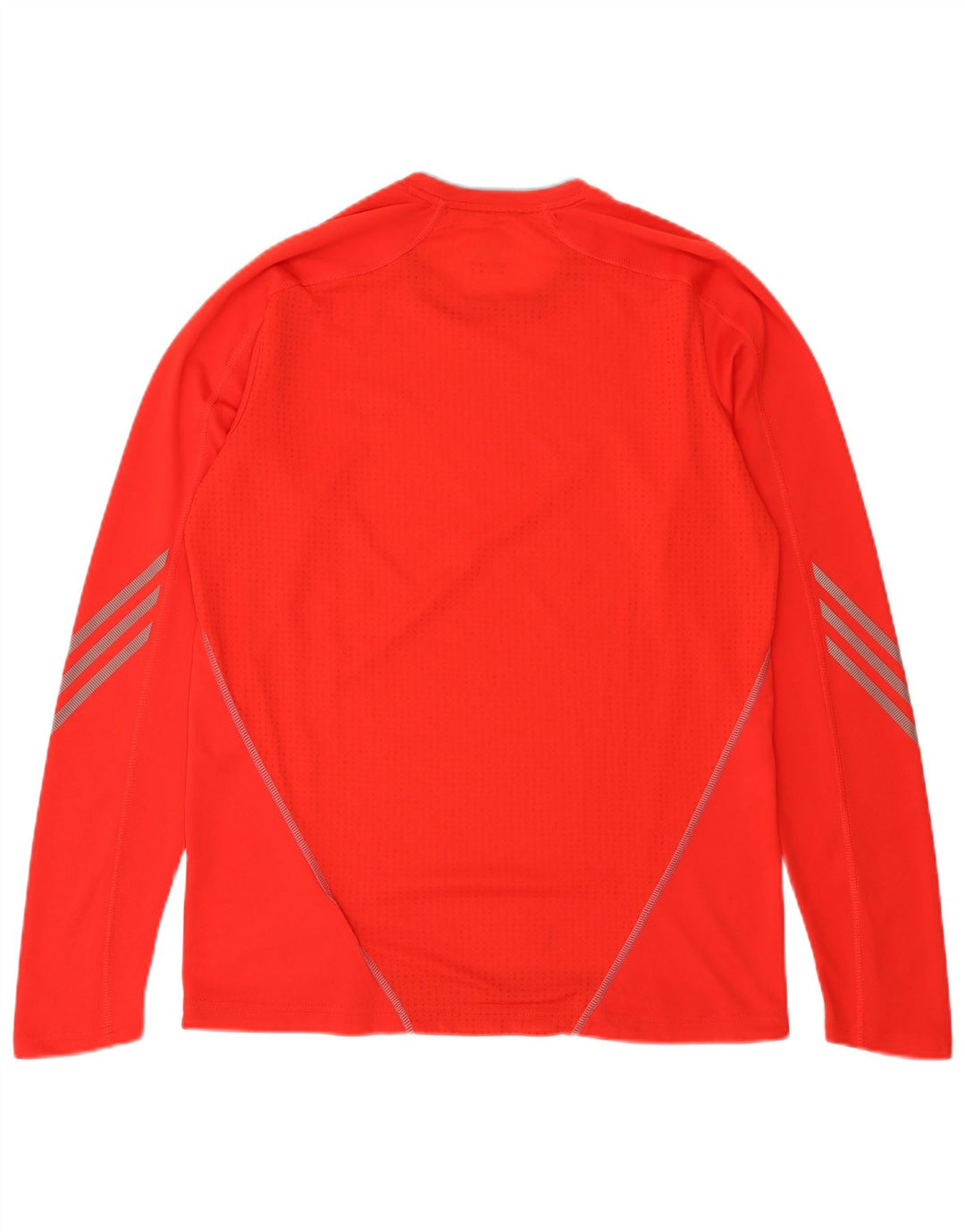 ADIDAS Hombre Climalite Top Manga Larga Poliéster Rojo Medio