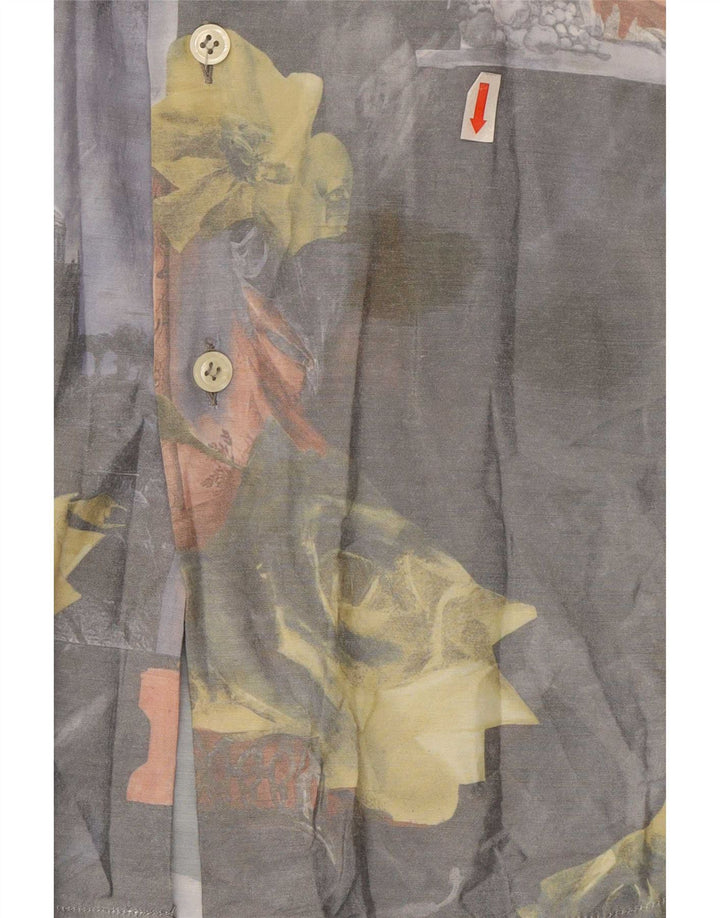 Camisa Comint Hombre Gris Medio Floral
