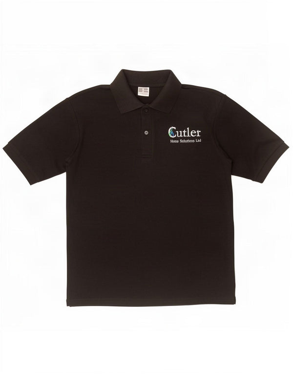 Russell Athletic Polo gráfico para hombre pequeño poliéster negro
