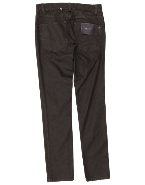 Zara Jeans ajustados de cintura baja para hombre EU 31 Medium W31 L31 Algodón negro