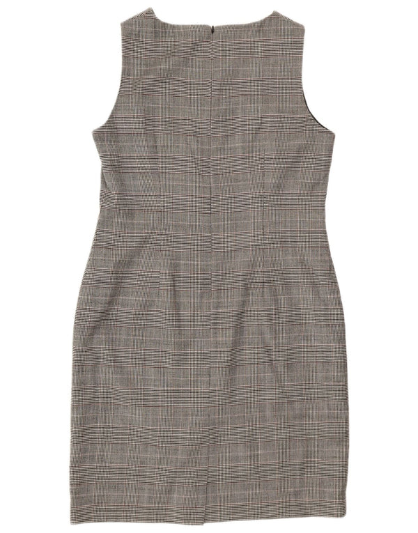 Hobbs Vestido tubo sin mangas para mujer UK 44 Grande Gris Pata de gallo Clásico