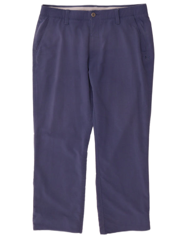 Under Armour Pantalón chino recto para hombre W36 L30 Nylon azul marino