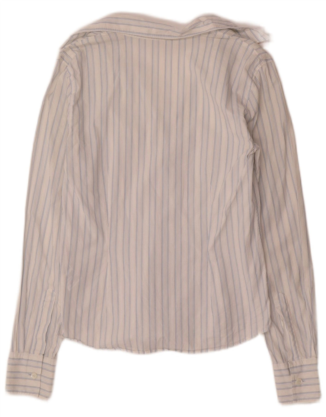 Tommy Hilfiger Camisa para mujer US 6 Mediana Algodón a rayas blancas